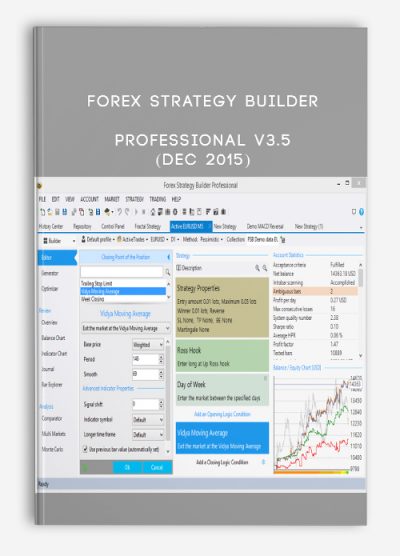 Forex Strategy Builder Professional v3.5, (Dec 2015)