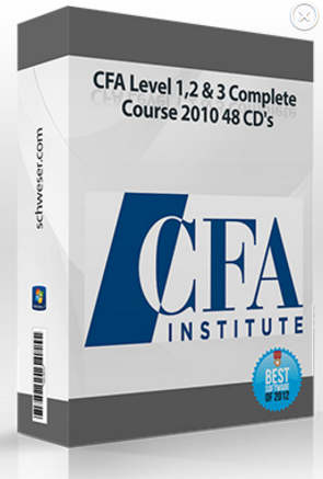 CFA Level 1,2 & 3 Complete Course 2010 48 CD’s