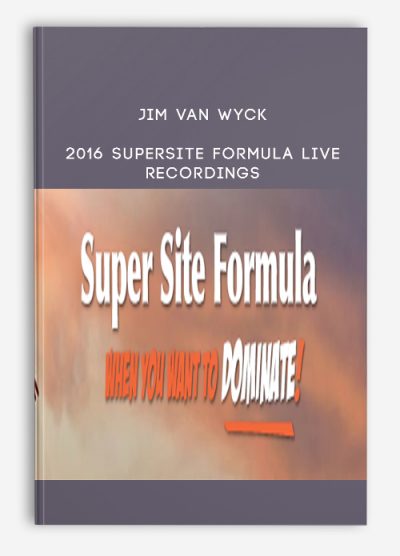 Jim Van Wyck – 2016 SuperSite Formula Live Recordings