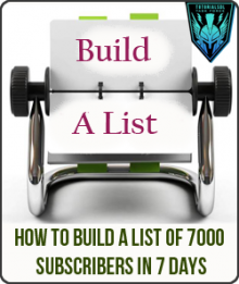 How To Build A List Of 7000 Subscribers In 7 Days
