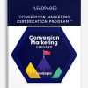Conversion Marketing Certification Program " from "Leadpages