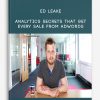 Analytics Secrets that Get Every Sale from AdWords from Ed Leake
