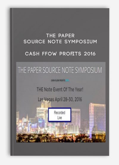 The Paper Source Note Symposium : Cash Ffow Profits 2016