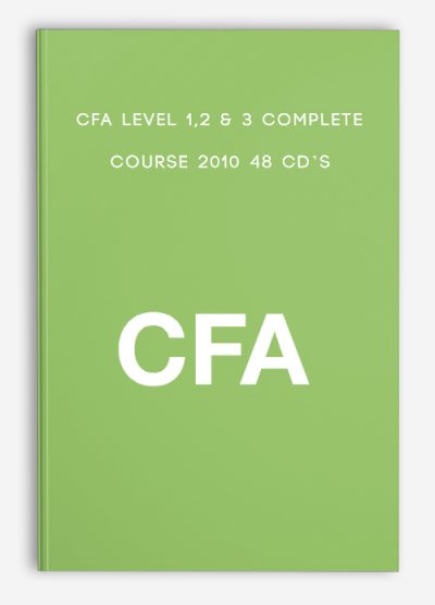 CFA Level 1,2 & 3 Complete Course 2010 48 CD’s