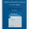 Modern Econometric Analysis by Olaf Hubler