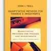 Quantitative Methods for Finance and Investments by John L.Teall