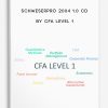 SchweserPro 2004 1.0 CD by CFA Level 1