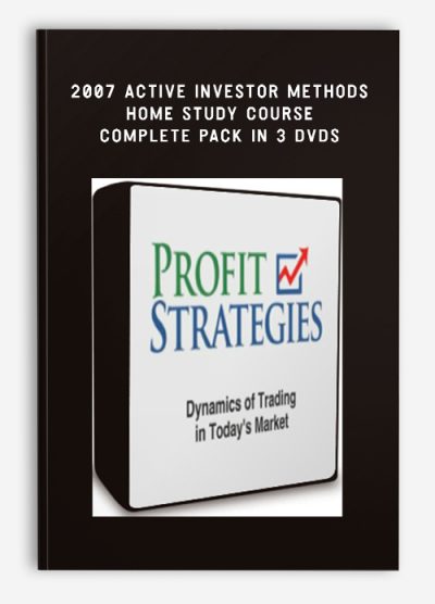 2007 Active Investor Methods Home Study Course Complete pack in 3 DVDs