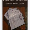 Building & Maintaining Generalisations from Richard Bandler