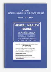 Mental Health Issues in the Classroom Practical Strategies for Helping Children and Adolescents Succeed from Jay Berk