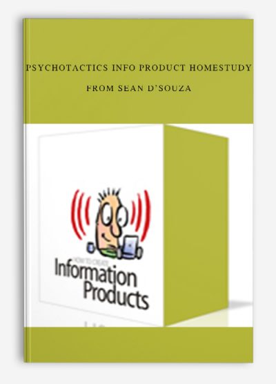Psychotactics Info Product HomeStudy from Sean D’souza