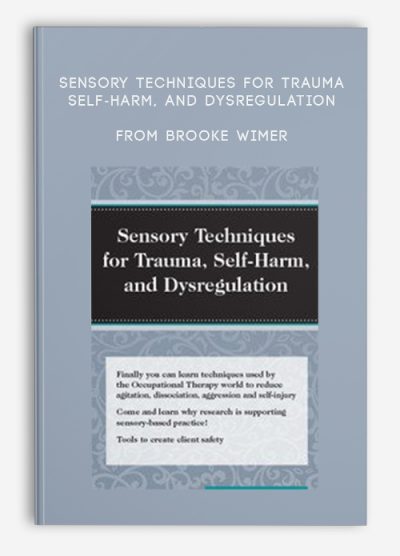 Sensory Techniques for Trauma, Self-Harm, and Dysregulation from Brooke Wimer
