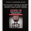 COVID-19: Addressing Social and Collective Trauma in Children, Adolescents and their Families - VARLEISHA GIBBS (Digital Seminar)