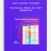 Lean Content Academy – The Social Media Ad Copy Generator