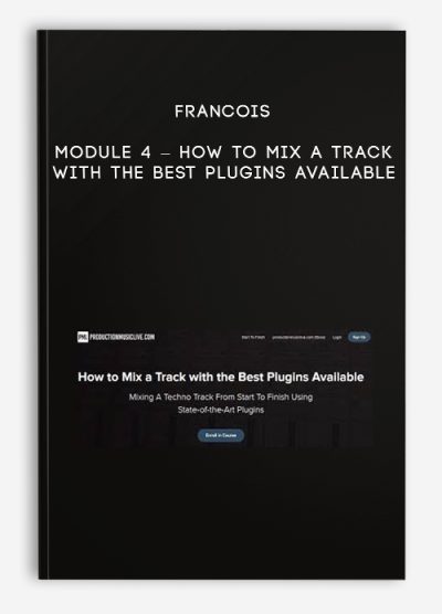 Francois – Module 4 – How to Mix a Track with the Best Plugins Available