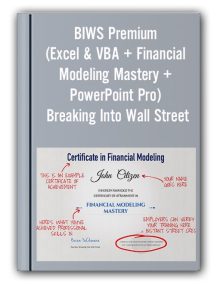 BIWS Premium (Excel & VBA + Financial Modeling Mastery + PowerPoint Pro) – Breaking Into Wall Street