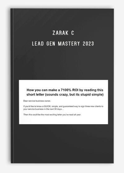 Zarak C – Lead Gen Mastery 2023