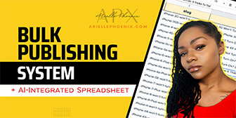 Arielle Phoenix - Publishing Framework + AI-Integrated Google Sheet