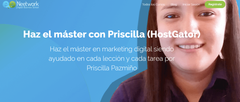 Priscilla Pazmiño - Haz el máster con Priscilla (HostGator)