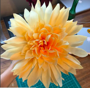 Amity Katharine Libby – Paper Dinner Plate Dahlia